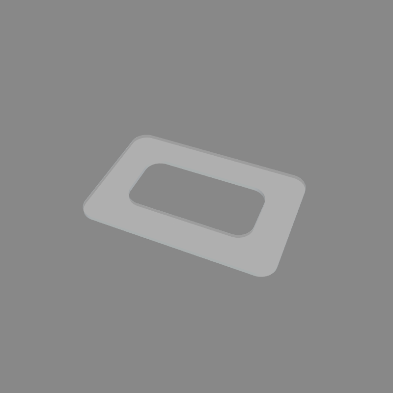 Custom Cut Parts - Rectangular Ring — Rounded