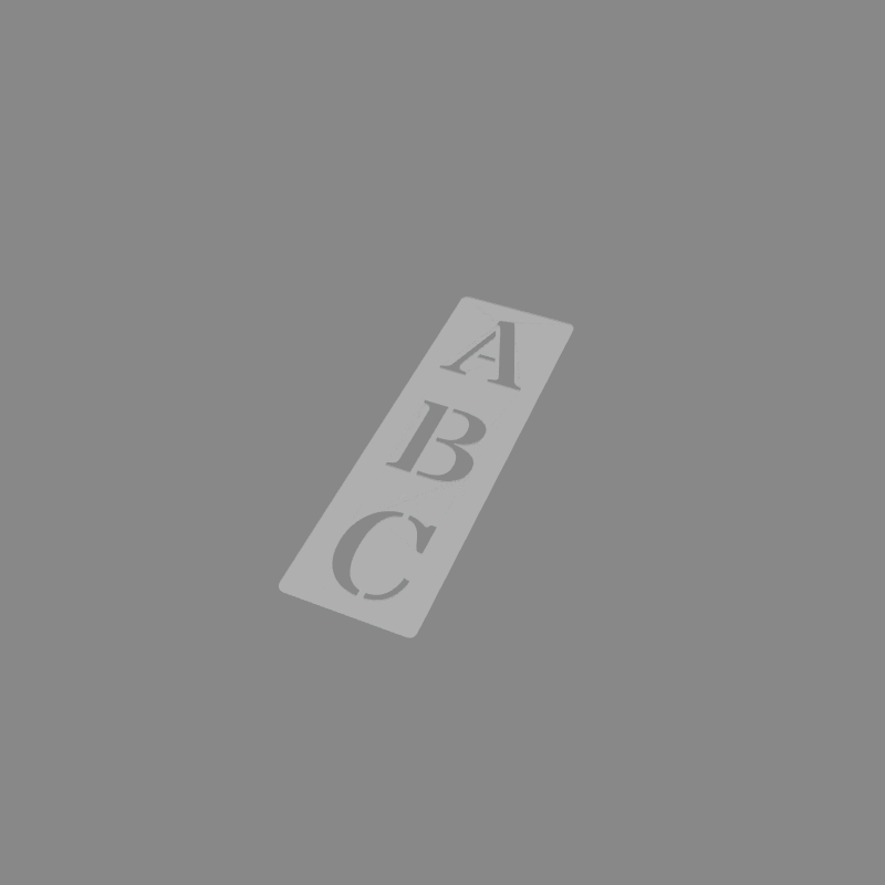 Custom Cut Parts - Vertical Stencil