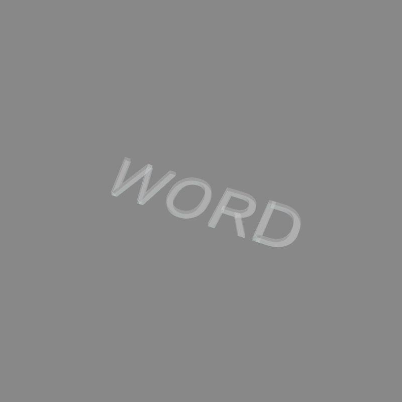 Custom Cut Parts - Word