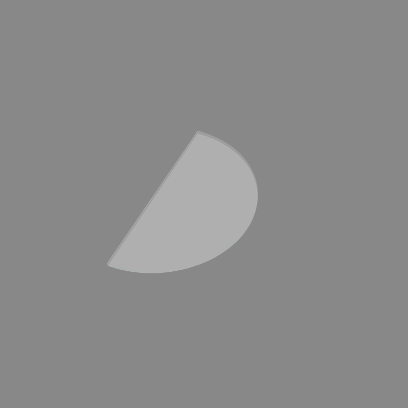 Custom Cut Parts - D-Shape (Half-Circle)